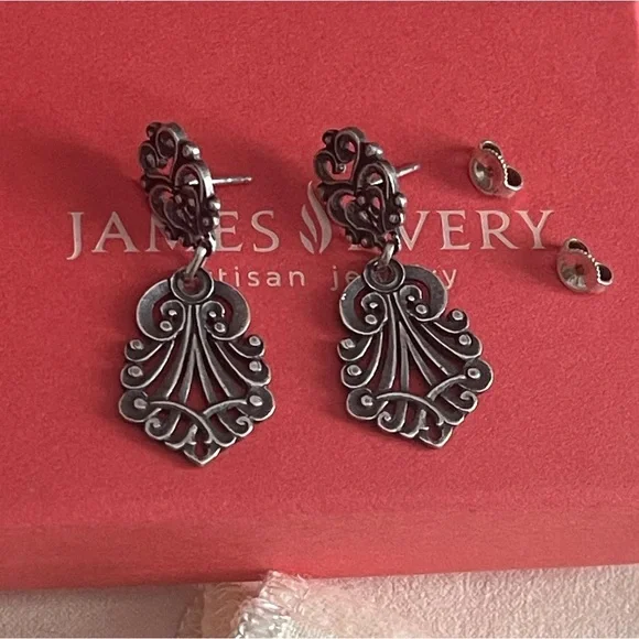 James Avery Retired Vintage Celeste dangle Ear posts - Picture 11 of 11